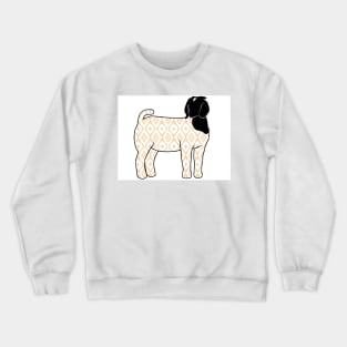 Rustic Yellow Aztec Market Show Doe Silhouette - NOT FOR RESALE WITHOUT PERMISSION Crewneck Sweatshirt